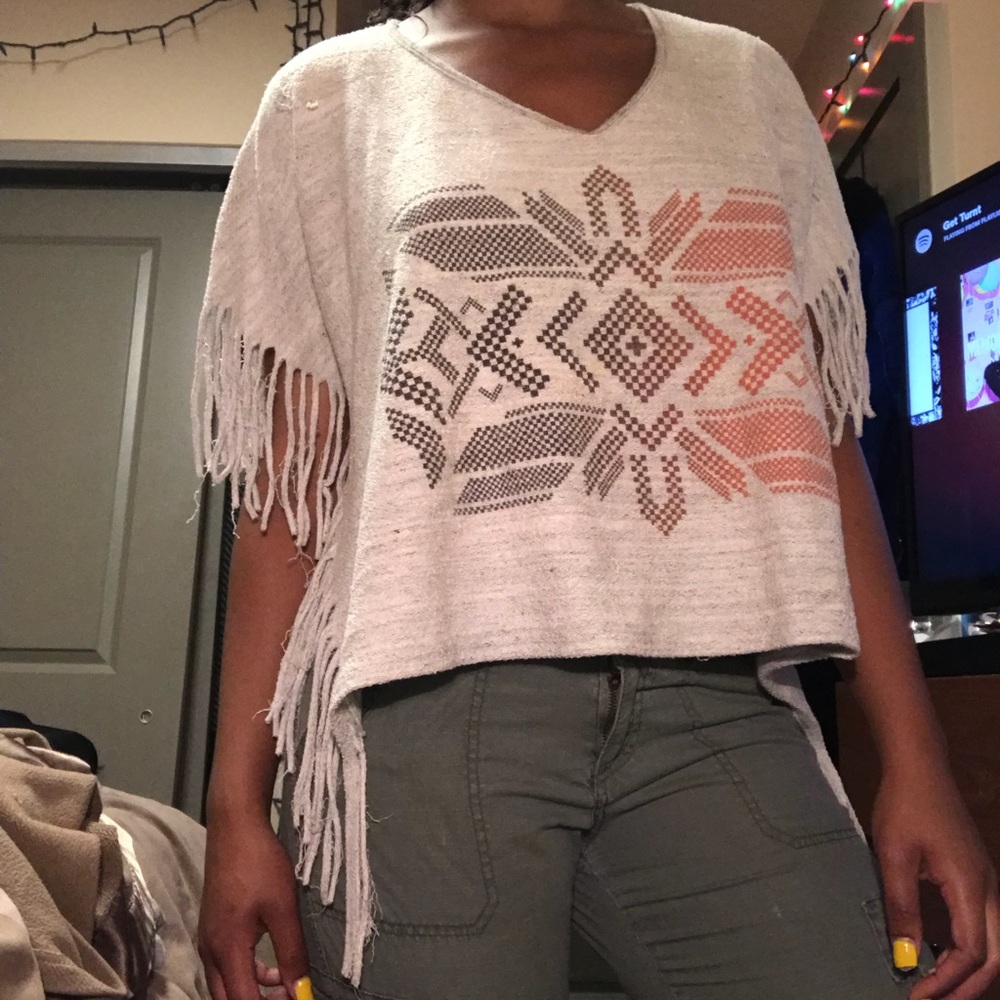 Forever21 bohemian fringe top